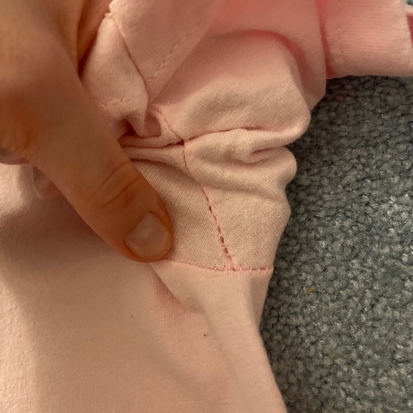 French Quarter New Orleans Embroidered Pink Tee Shirt - Picture 3 of 4